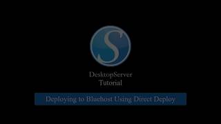 Deploying Your WordPress Website to Bluehost Using Desktopserver [upl. by Aienahs]