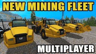 NEW UPDATED MINING MAP amp NEW FLEET  MINING GOLD amp STONE WITH THE CREW  FARMING SIMULATOR 2017 [upl. by Wallraff]