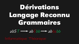 Grammaires algébriques  dérivations gauches droites langage reconnu [upl. by Carmina]