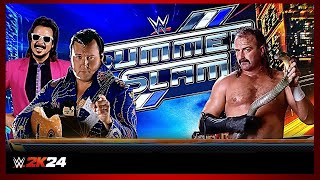 WWE 2K24  HONKYTONK MAN vs JAKE quotThe Snakequot ROBERTS [upl. by Ettolrahc]