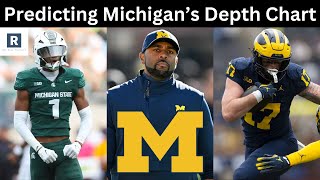 Predicting The Depth Chart For Michigan Football In 2024 [upl. by Aihsema]