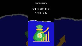 Geld richtig anlegen shorts [upl. by Akcirred827]