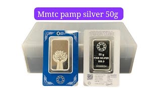 MmtcPamp silver bar 50g 9999 [upl. by Drogin355]