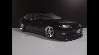 Building Toyota Aristo JZS 147 124 Aoshima [upl. by Yzzik]