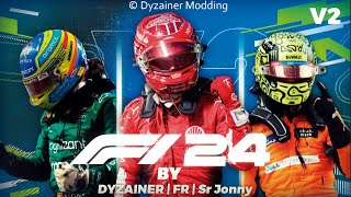 rFactor F1 2024 Mod by Dyzainer Modding v2 RELEASED  DOWNLOAD LINK  All Cars and Teams Showcase [upl. by Morse454]