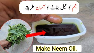 Neem oil banane ka tarika  Make neem oil just in 5 minutes [upl. by Domineca621]