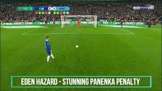 Eden Hazard  Stunning Panenka Penalty Goal Against Manchester City [upl. by Zacharie]