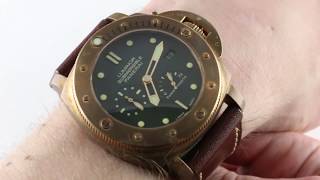 Panerai Luminor Submersible 1950 3Days Power Reserve “Bronzo” PAM 507 Luxury Watch Review [upl. by Ing]