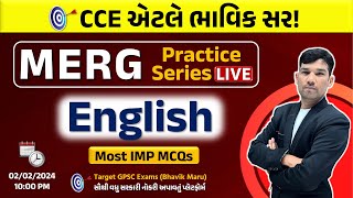 CCE special  MERG practice series 3  English Grammar [upl. by Eaneg]