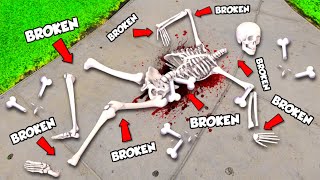 Breaking EVERY BONE As SKELETON In GTA 5 [upl. by Aelgna624]