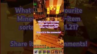 I need a multiitem sorter minecraft minecraftitems itemsorter [upl. by Nareht]