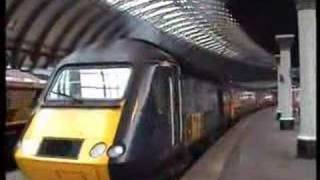 GNER HSTs leave York [upl. by Lekcim]