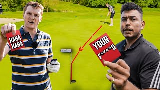 Hilarious FORFEIT Card Golf Match [upl. by Erimahs]