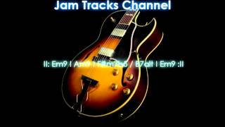 Smooth Jazz Guitar Backing Track Em [upl. by Lamek470]