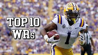 Top 10 wide receivers in the 2021 NFL Draft [upl. by Demmer673]