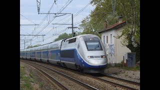 Pélerin ItalienTGV BleuMilitaireDe bons trains dans lHérault [upl. by Tamarah]