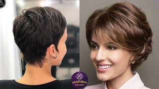 10 TENDÊNCIAS CORTE DE CABELO PARA MULHERES 40 50 70 ANOS CABELO CURTO MODERNO [upl. by Sallee]