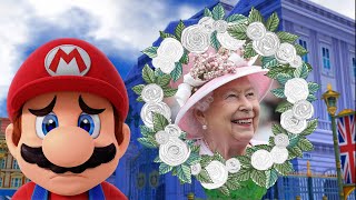 Mario and Sonic at the London 2012 Olympic Games Bloopers 3 Mario mourns the Queen [upl. by Esoranna]