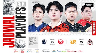 🔴 LIVE  MPL ID S14  Playoffs Hari 2  Bahasa Indonesia [upl. by Bluhm]