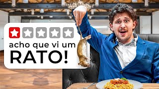 Fui nos restaurantes com PIOR avaliação do Brasil [upl. by Enilra]