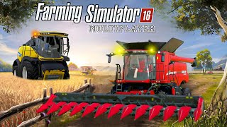 fs 16 multiplayer gameplay timelapse  farming simulator 16 Harvesting with New Holland And Case [upl. by Noguchi]