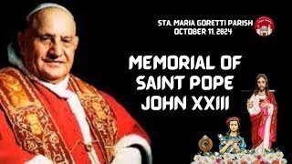 October 11 Homily of Fr Bobby Sta Cruz on the Memorial of St Pope John XXIII [upl. by Ijic538]