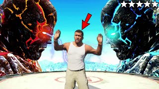 Giant Titans Attacked Los Santos in GTA 5 PART 4  ICE TITAN vs FIRE TITAN [upl. by Saberio]