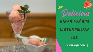 Whip Up Weight Loss with Ninja Creami Deluxe Watermelon Italian Ice Recipe Only 3 Points on WW [upl. by Shum]