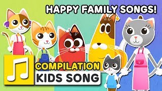 HAPPY FAMILY SONGS  15MIN  LARVA KIDS  FAMILY SONG  SUPER BEST SONGS FOR KIDS [upl. by Elahcar]