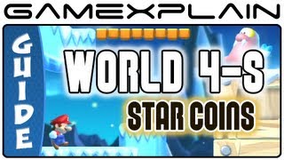 New Super Mario Bros U  Frosted GlacierFliprus Lake Star Coins Guide [upl. by Anilrahc]