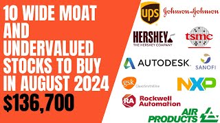 10 Wide Moat And Undervalued Stocks To Buy In August 2024 [upl. by Aliak]