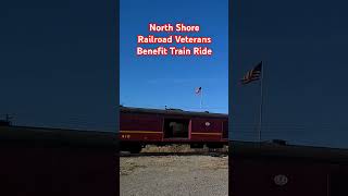 NorthShoreRailroad inaugural Veterans Voyage 1pm excursion 1192024 Train VeteransLocomotives [upl. by Anela831]