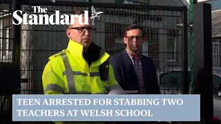 Teenage girl arrested after teachers and pupil stabbed at Welsh school [upl. by Ajuna324]