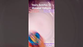 Beyblade Battles Zest Achilles VS Mutated Valkyrie Like and Subscribebeyblade [upl. by Follmer]