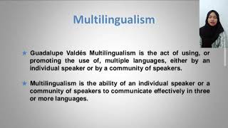 Bilingualism Multilingualism and Diglossia [upl. by Richara]