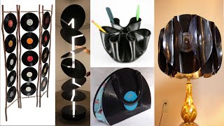 50 Vinly Record Craft Ideas  Reycled Diy  Crafting with Vinyl Records [upl. by Vivienne]