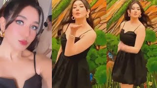 SEXY AANCHAL  AANCHAL SHARMA HOT amp SEXY LOOK IN BLACK [upl. by Melc]