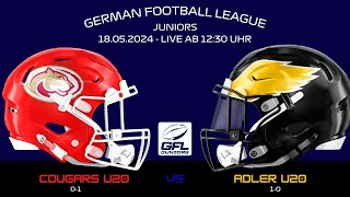 🏈 COUGARS vs ADLER  GFLJ [upl. by Ayotas]