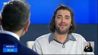 Entrevista a Salvador Sobral no Telejornal  RTP [upl. by Orimlede]