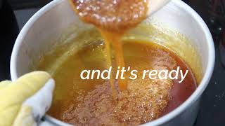 How To Caramelize Sugar  Flan Caramel Sauce Recipe [upl. by Straus]