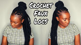 How To  CROCHET FAUX LOCS NO CORNROWS NO LOOP  South African YouTuber [upl. by Azila]