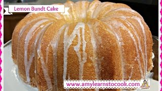 Luscious Lemon Bundt Cake  How to Make a Lemon Bundt Cake  Amy Learns to Cook [upl. by Ainehta]