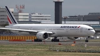 Air France Boeing 777300ER FGSQA Takeoff from NRT 16R [upl. by Corey]