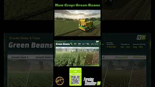 THE FINAL NEW CROP TO BE ADDED TO FARMING SIMULATOR 25 GREEN BEANS farmingsimulator fs25 [upl. by Platus]