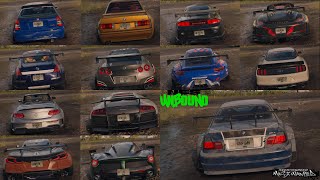 NFS UNBOUND  VOL 9  ALL 15 CUSTOM BLACKLIST CARS  NFS MOSTWANTED 2005 [upl. by Ettezzus]