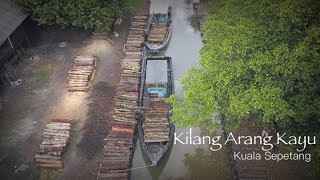 Kilang Arang Kayu Kuala Sepetang  Charcoal Factory from Aerial [upl. by Nue]