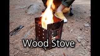 Camping Gear FireBox Woodstove  파이어박스 우드스토브 [upl. by Yonatan]