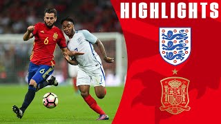 Two Dramatic Late Goals Earn Spain a Draw at Wembley  England 22 Spain 2016 Friendly  England [upl. by Onirotciv]