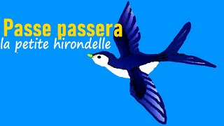 PASSE PASSERA La PETITE HIRONDELLEKARAOKÉComptine [upl. by Natsirk]