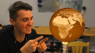 HUGE 3D Printed Spherical Lithophane Globe  100H PRINT [upl. by Llerrad445]